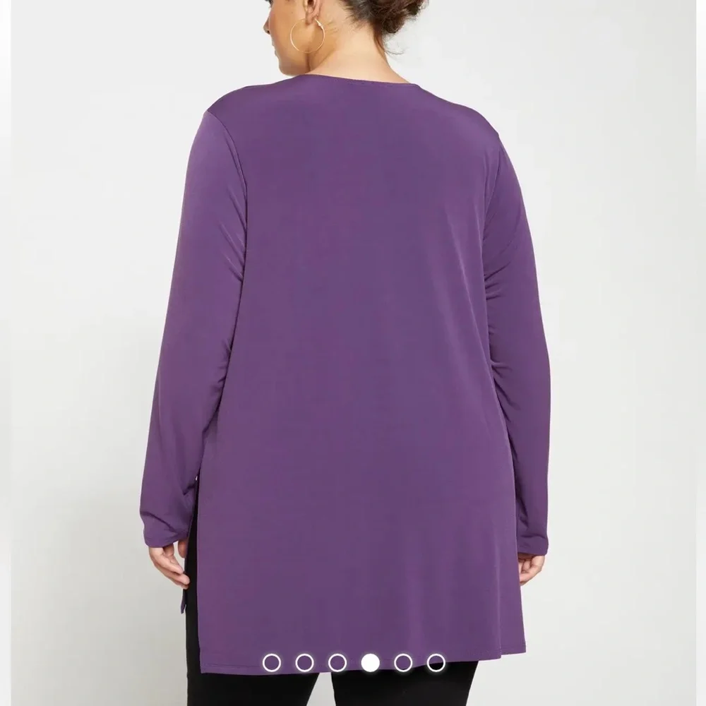 Universal Standard Velvety-Cool Jersey Column Tunic M/18-20 - Picture 3 of 6